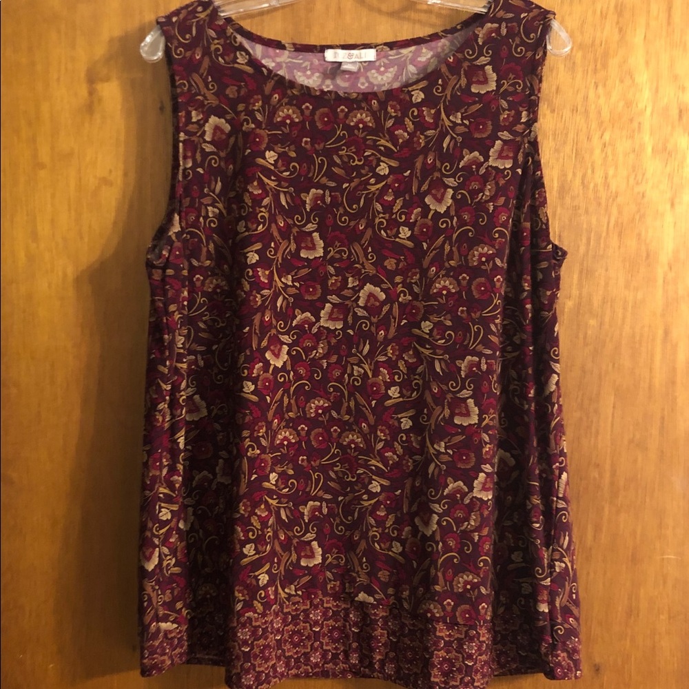 Roz & Ali 1X Maroon Floral Shell